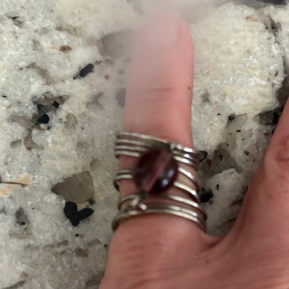 Sterling Silver Multi-Band Ring size approx 7 ring